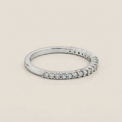 Churumbela Andrea con Diamantes en Oro Blanco de 14K