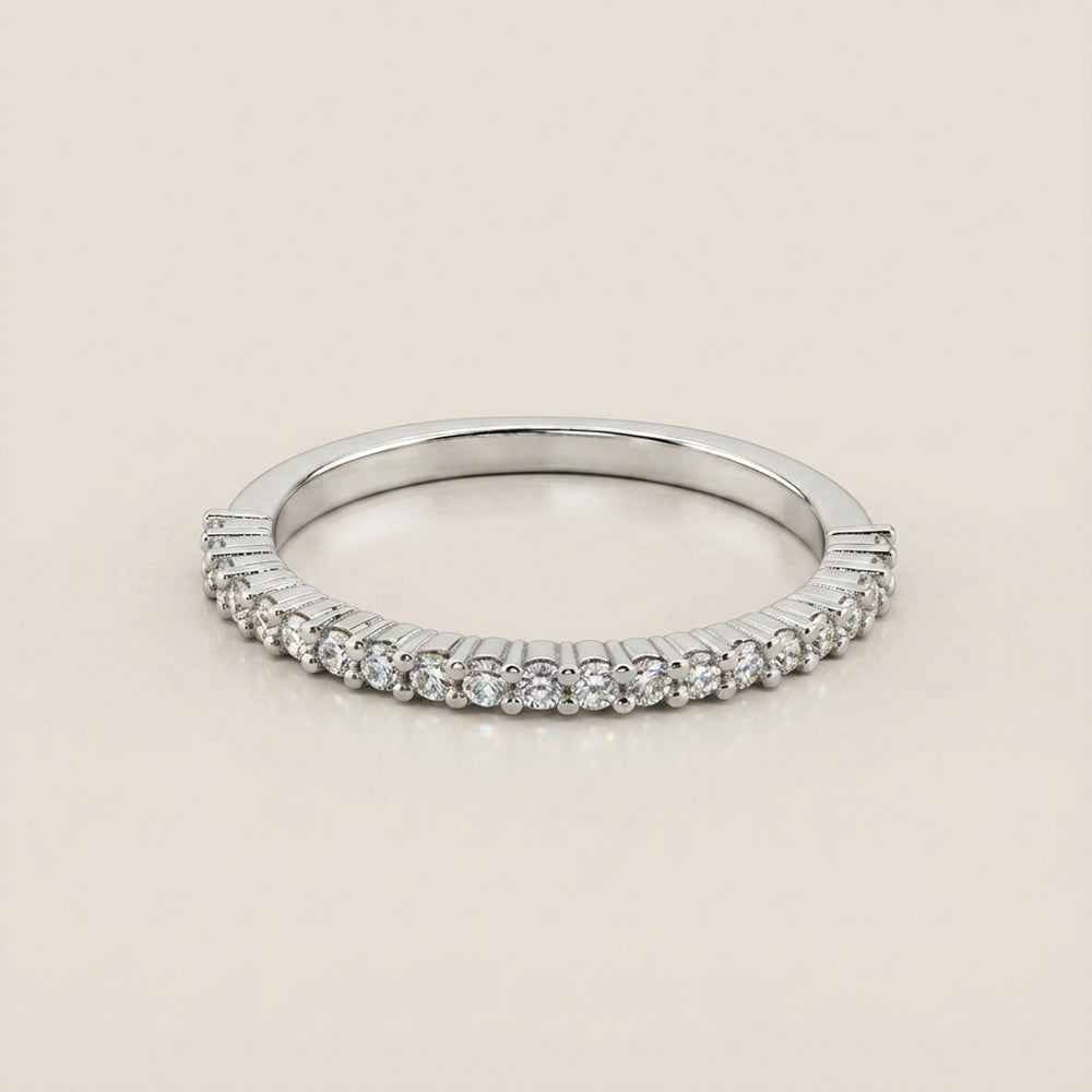 Churumbela Andrea con Diamantes en Oro Blanco de 14K