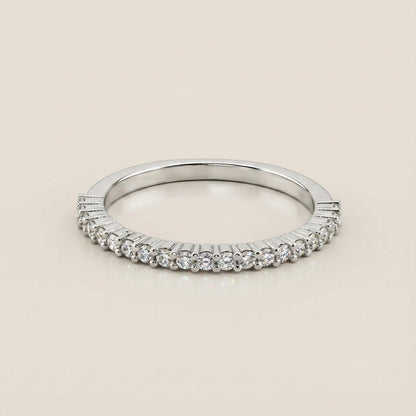 Churumbela Andrea con Diamantes en Oro Blanco de 14K