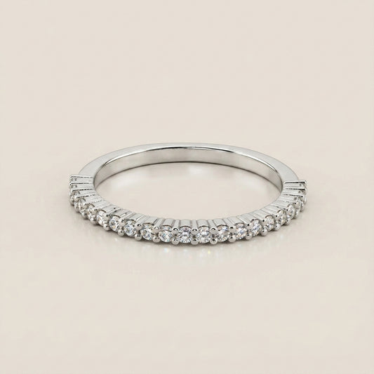 Churumbela Andrea con Diamantes en Oro Blanco de 14K