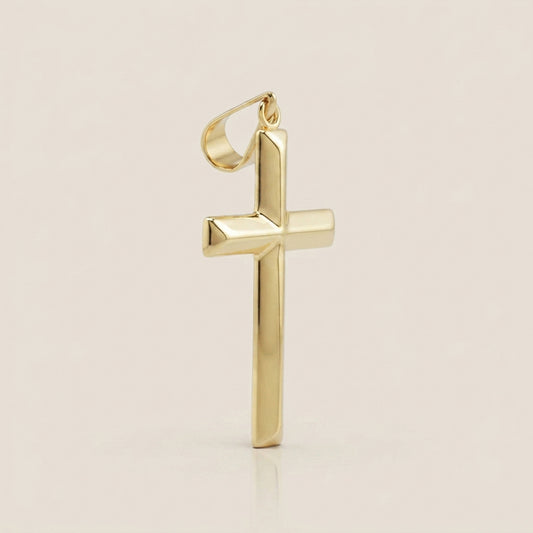 Dije Cruz en Oro Amarillo de 14K