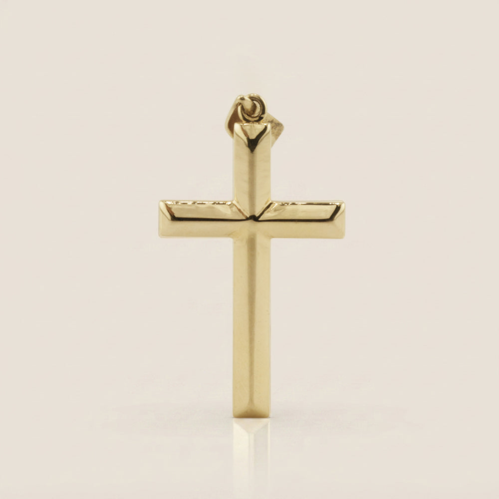 Dije Cruz en Oro Amarillo de 14K