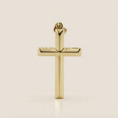 Dije Cruz en Oro Amarillo de 14K
