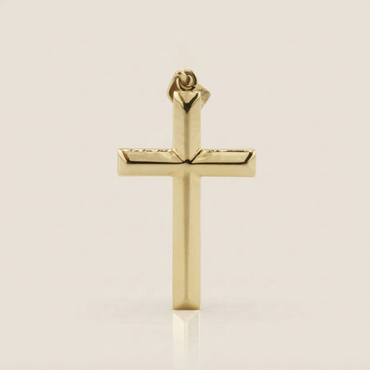 Dije Cruz en Oro Amarillo de 14K