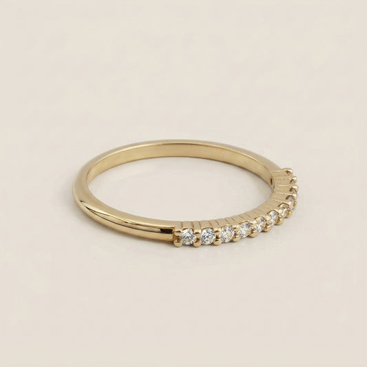 Churumbela Andrea con Diamantes en Oro Amarillo de 18K