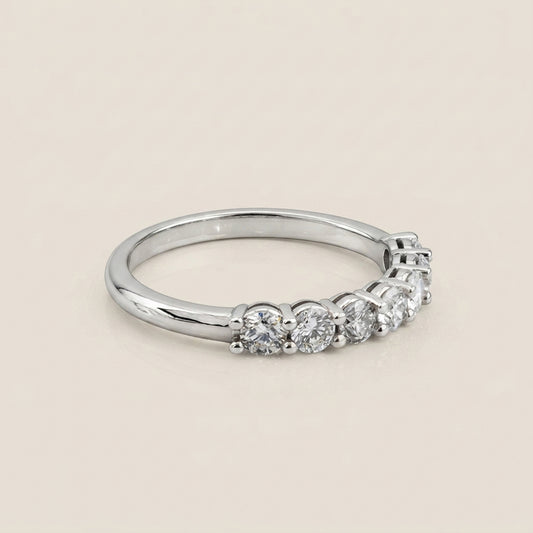 Churumbela Andrea con Diamantes en Oro Blanco de 14K