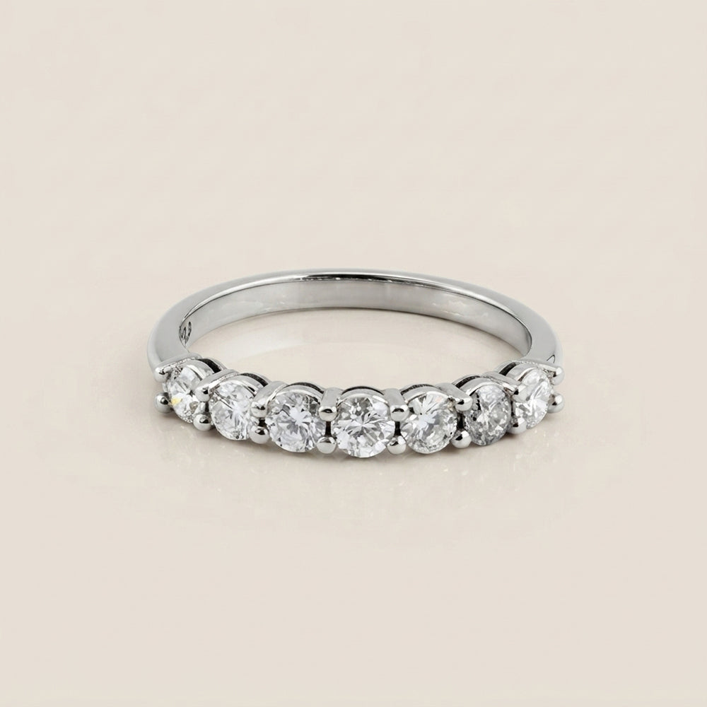 Churumbela Andrea con Diamantes en Oro Blanco de 14K