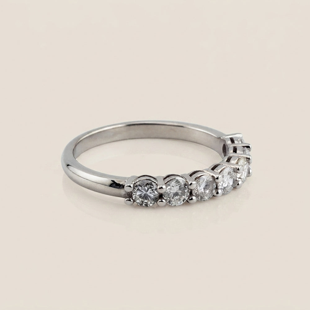 Churumbela Andrea con Diamantes en Oro Blanco de 14K