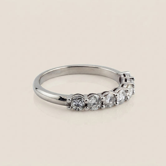 Churumbela Andrea con Diamantes en Oro Blanco de 14K