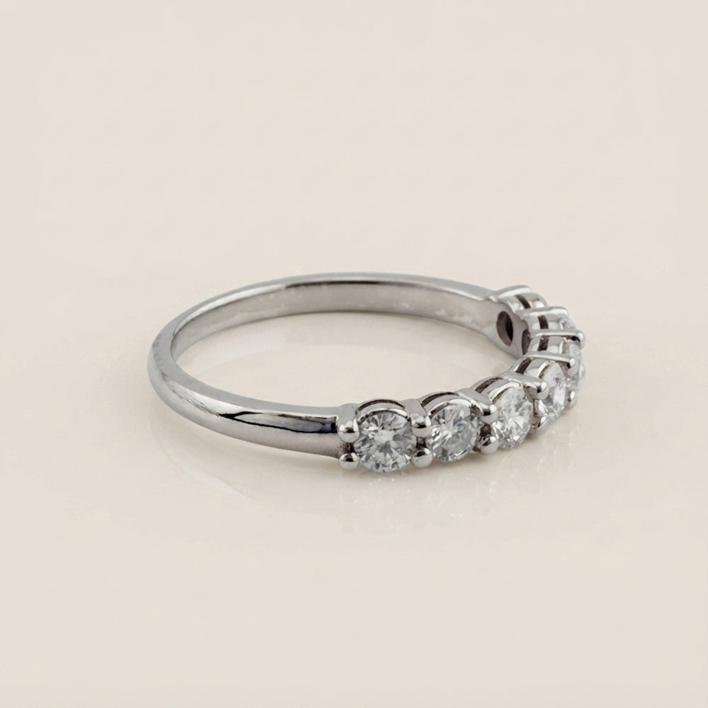 Churumbela Andrea con Diamantes en Oro Blanco de 14K