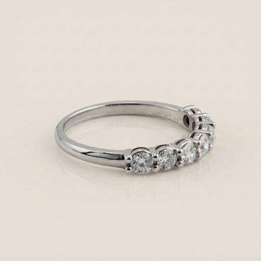 Churumbela Andrea con Diamantes en Oro Blanco de 14K