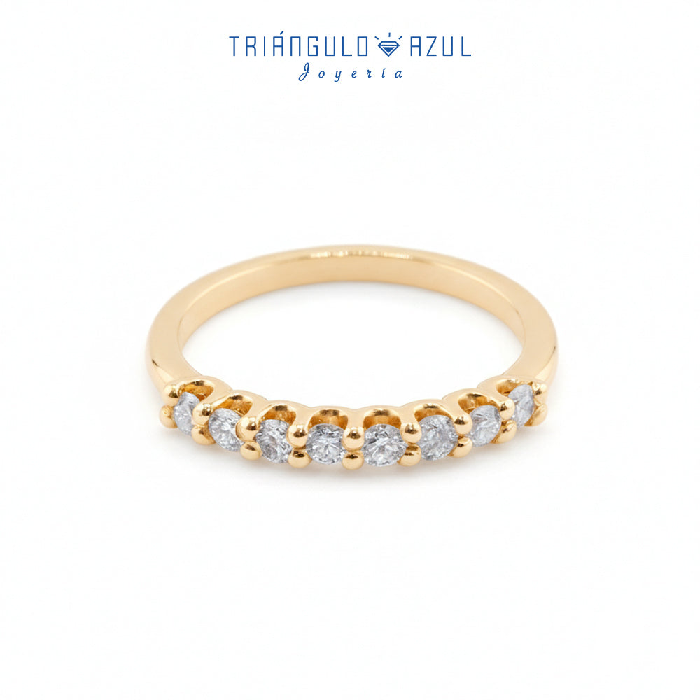 Churumbela U de Diamantes con 0.52 CTS Total en Oro Amarillo de 14K