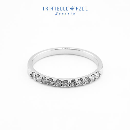 Churumbela Indu de Diamantes con 0.24 CTS Total en Oro Blanco de 14K