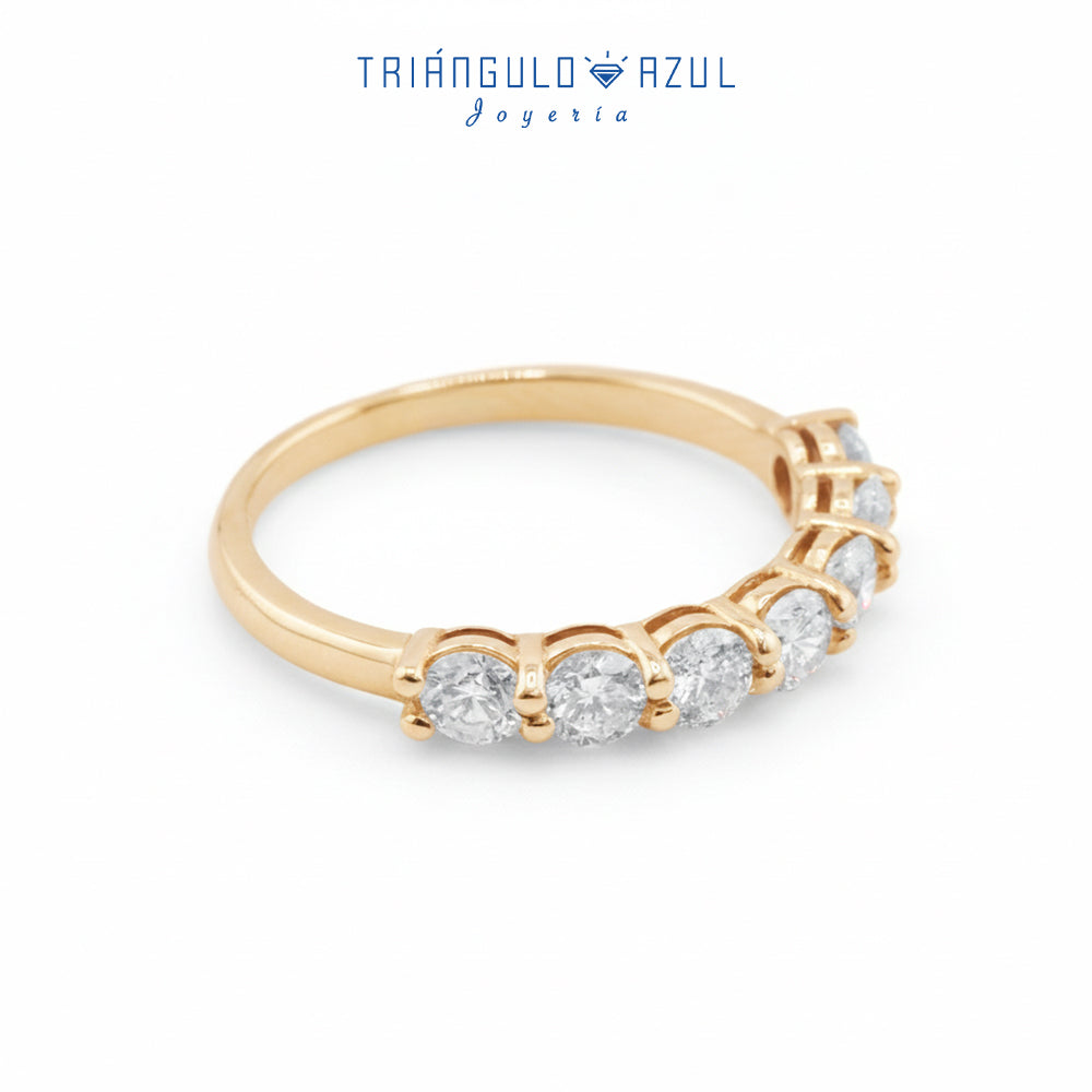 Churumbela Andrea con Diamantes con 0.90 CTS Total en Oro Amarillo de 14K