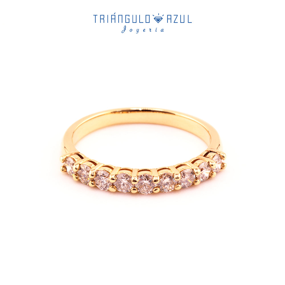 Churumbela Andrea de Diamantes con 0.60 CTS Total en Oro Amarillo de 14K