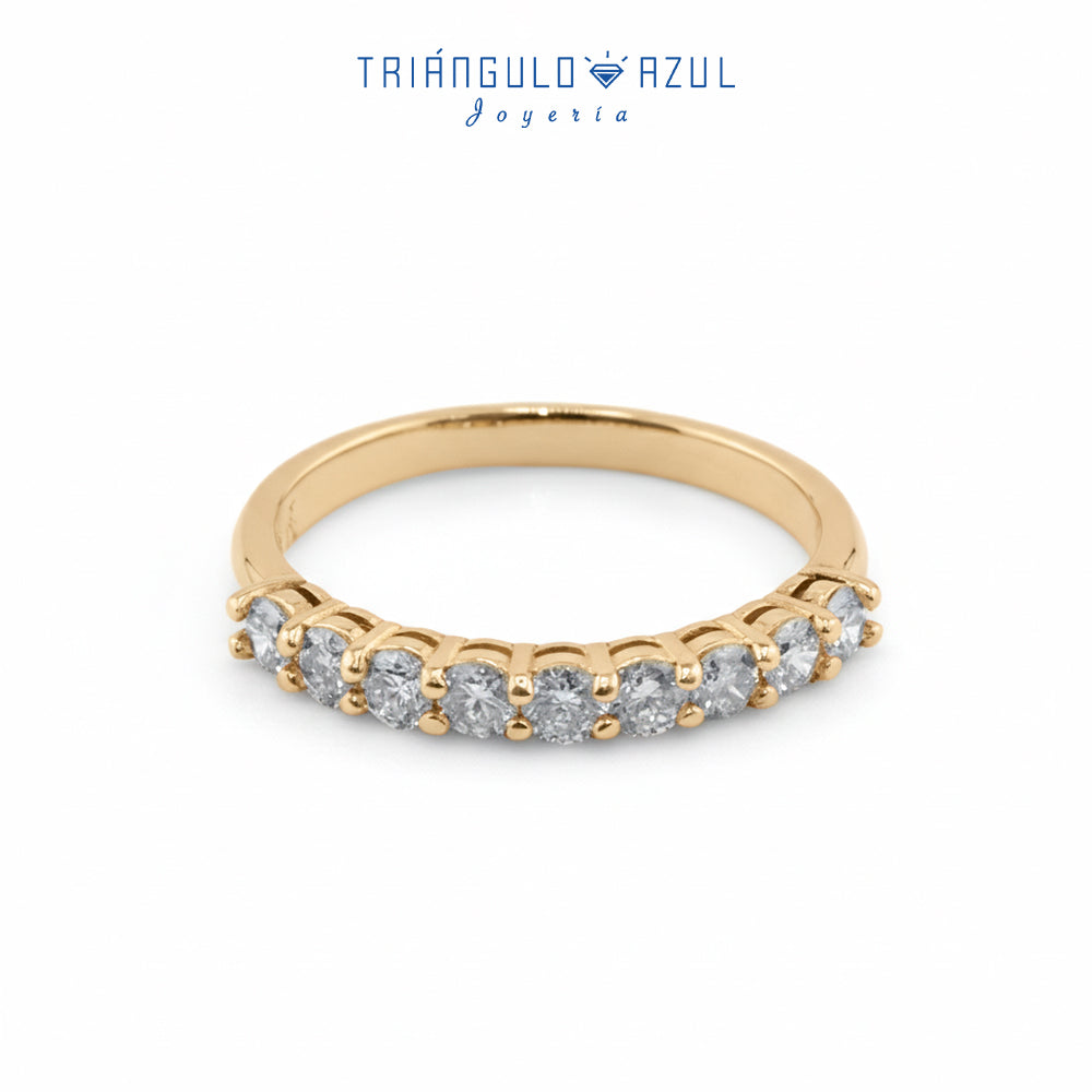 Churumbela Andrea de Diamantes con 0.60 CTS Total en Oro Amarillo de 14K