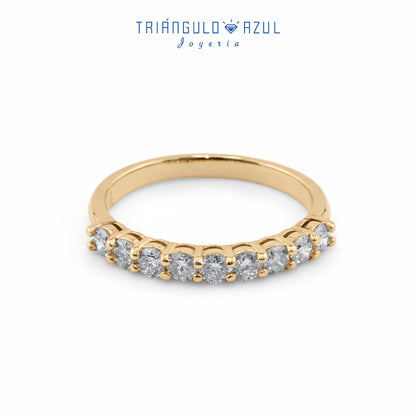 Churumbela Andrea de Diamantes con 0.60 CTS Total en Oro Amarillo de 14K