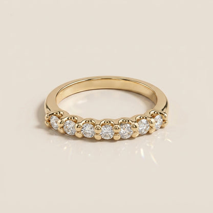 Churumbela Tipo U de Diamantes en Oro Amarillo de 14K