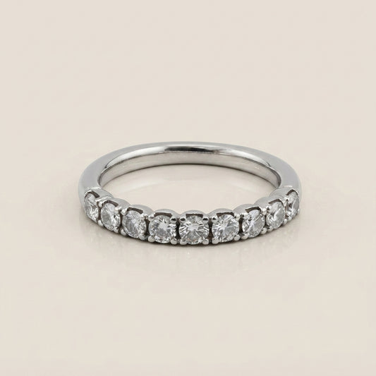 Churumbela con Diamantes en Oro Blanco de 14K